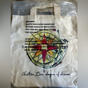 DIOR 2020 pre-fall around the world tote bag for toile de jouy book - Brand New